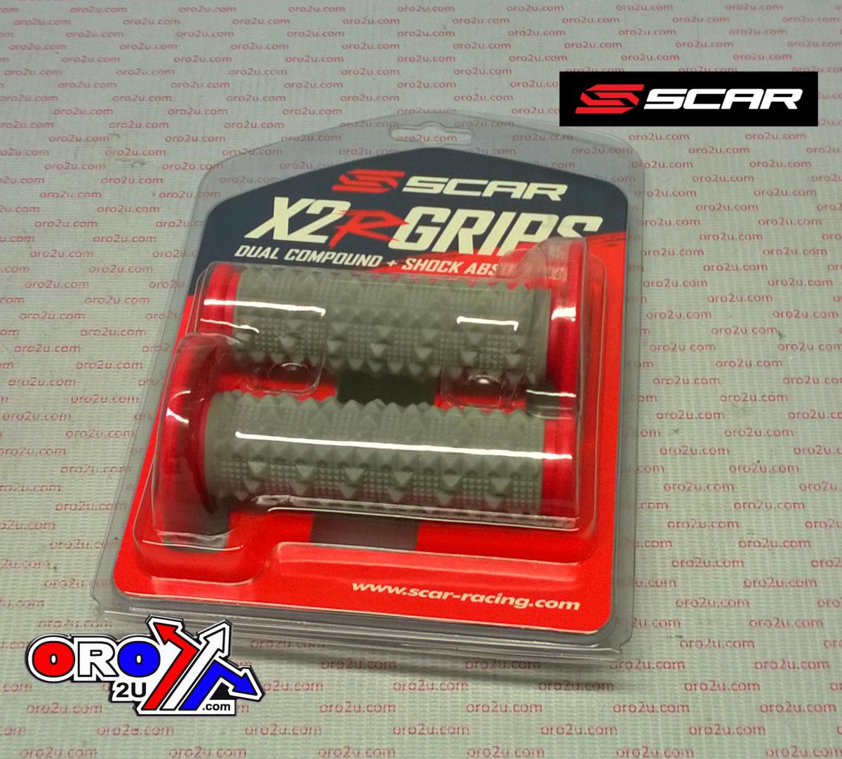 DUAL DENSITY GRIPS RED X2R DIAMOND HALF WAFFLE SOFT COMPOUND SCAR GDDR