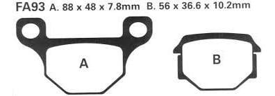 BRAKE PADS SINTERED METAL N4, BP181X00F