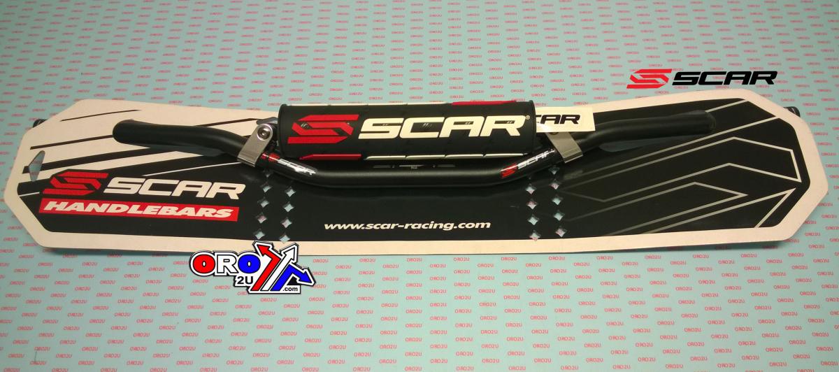HANDLEBAR S2 BLACK 22.2mm 7-8 LOW STYLE ALUMINIUM SCAR S9022BK