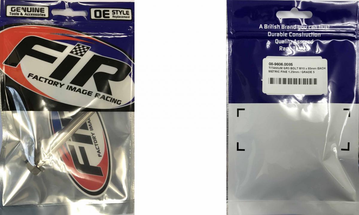 TITANIUM GR5 BOLT M10 x 85mm EACH, METRIC FINE 1.25mm / GRADE 5