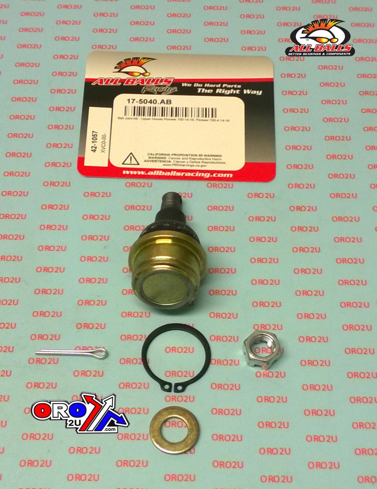 BALL JOINT, ALLBALLS 42-1057, Honda Pioneer 700 14-16, Pioneer 700-4 14-16