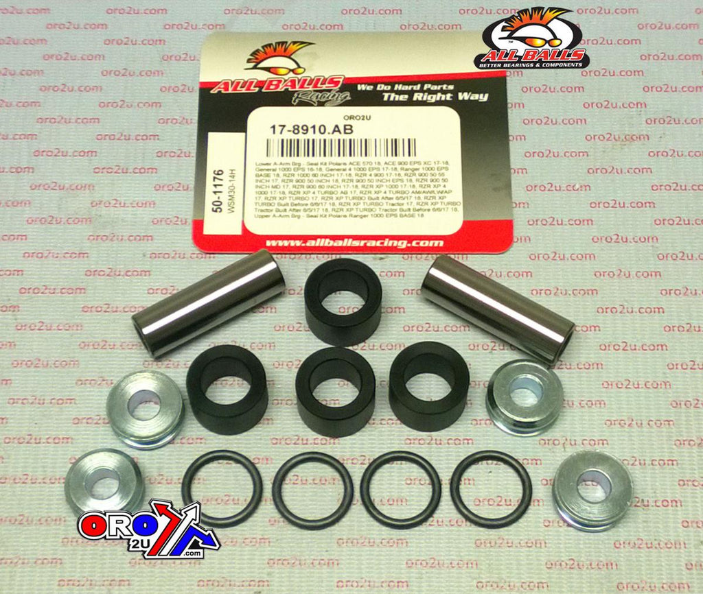 LOWER A-ARM BEARING SEAL KIT 16-17 POLARIS 900 ACE GENERAL RZR XP 4 1000 ALLBALLS 50-1176