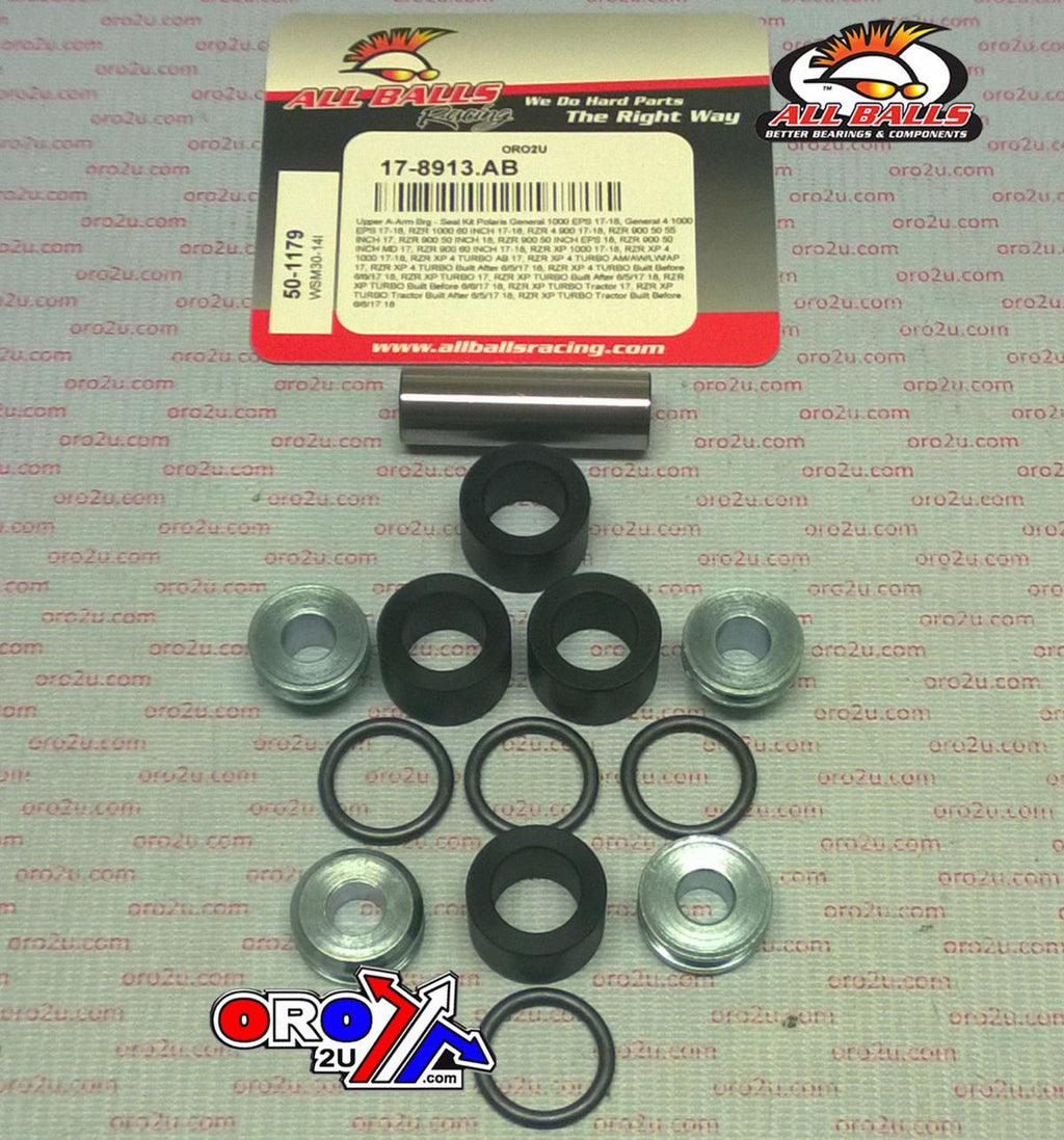 UPPER A-ARM BEARING SEAL KIT 17 POLARIS GENERAL RZR XP 4 900 1000 EPS 50 55 60 INCH