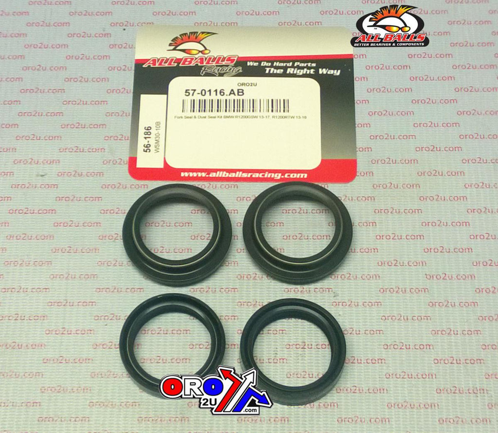 SEAL WIPER SET ALLBALLS R1200GSW 13-18, R1200RTW 13-18, R1250GS 19, R1250, ALLBALLS 55-186 FORK SEAL KIT
