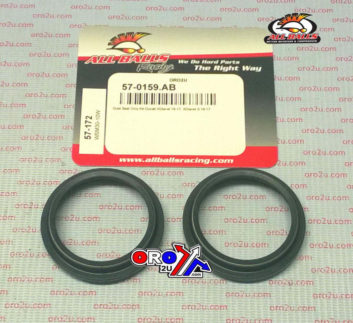 FORK DUST SEAL SET ALLBALLS, ALLBALLS 57-172 DUST SEAL KIT