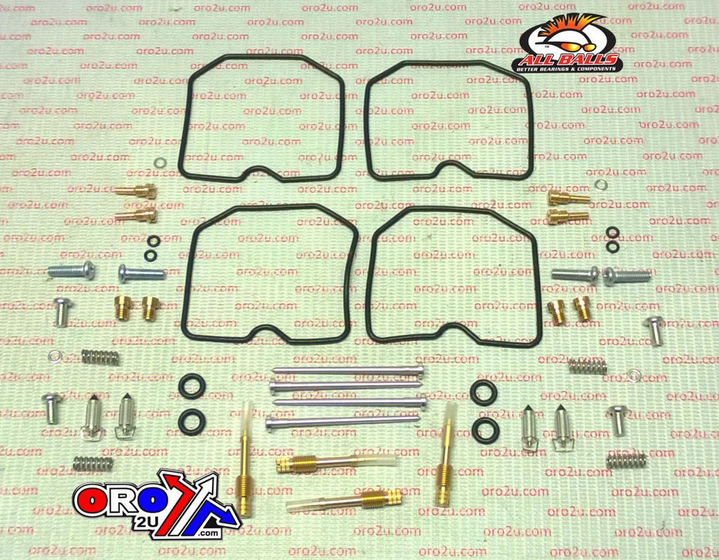 CARBURETOR REBUILD KIT 96-97 KAW ZL600 ELIMINATOR, ALLBALLS 26-1682 ROAD