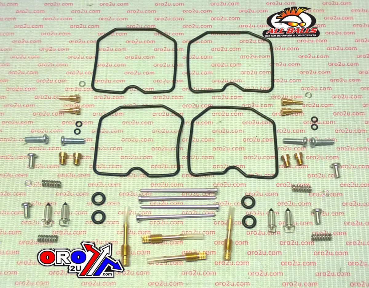 CARBURETOR REBUILD KIT 96-97 KAW ZL600 ELIMINATOR, ALLBALLS 26-1682 ROAD