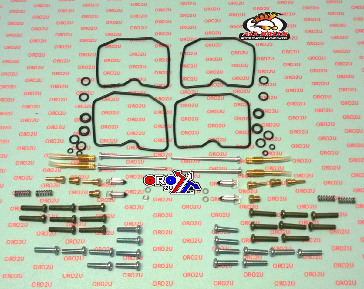 CARBURETOR REBUILD KIT 90-93 KAW ZR550, ALLBALLS 26-1683 ROAD