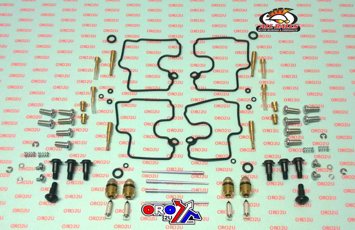 CARBURETOR REBUILD KIT 98-99 KAW ZX600 ZX-6R, ALLBALLS 26-1685 ROAD