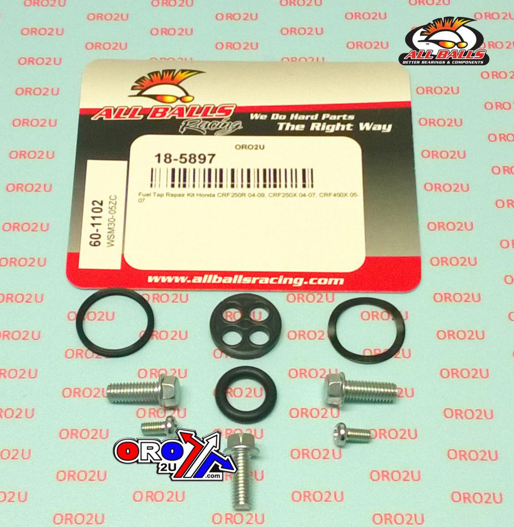 FUEL TAP REPAIR KIT ALLBALLS, ALLBALLS 60-1102 HONDA CRF 250/450 04-09