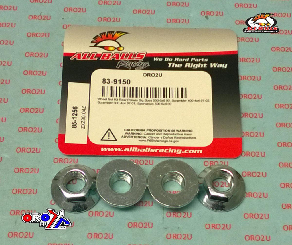 WHEEL NUT KIT 97-09 POLARIS BIG BOSS SCRAMBLER SPORTSMAN TRAIL BLAZER ALLBALLS 85-1256 7547037