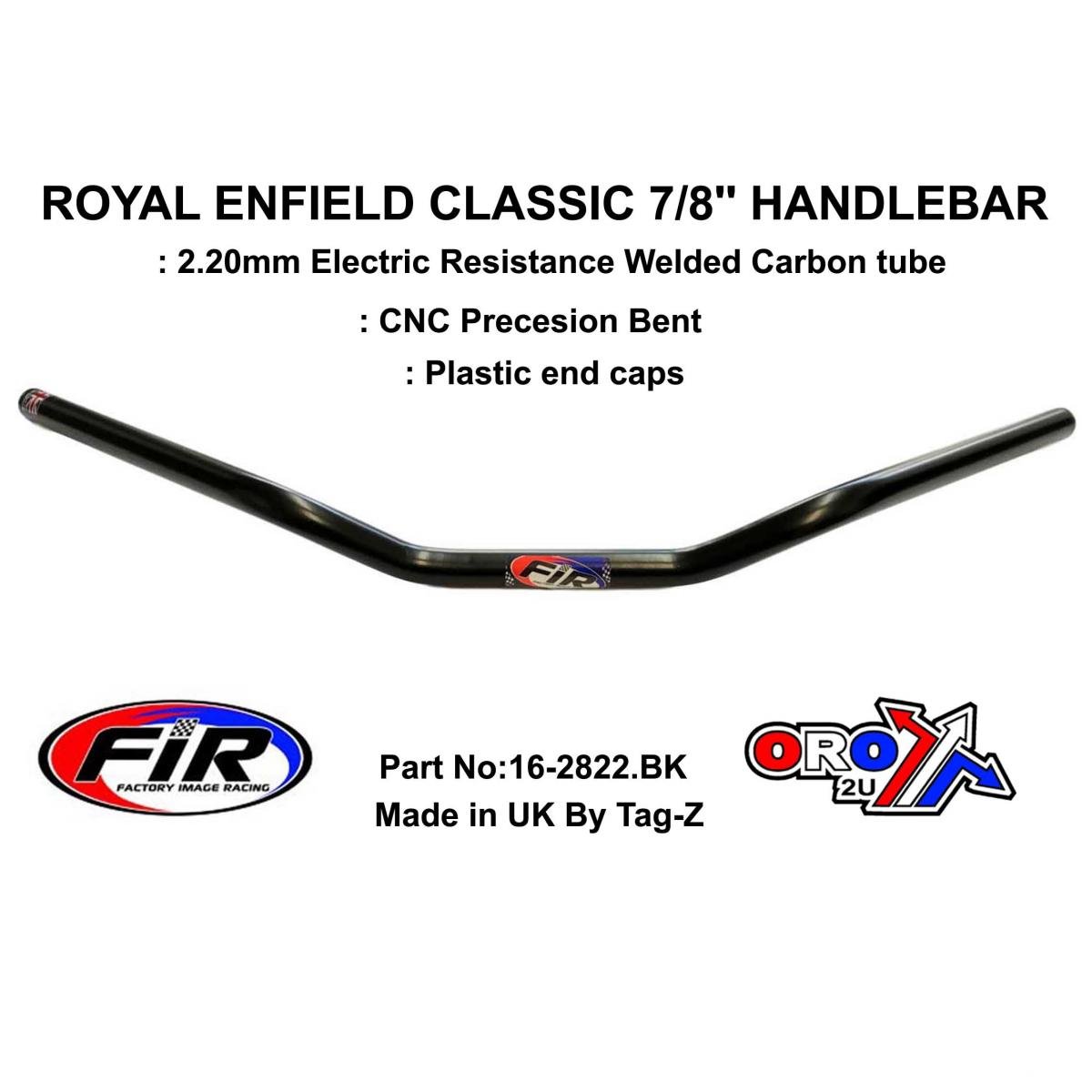 ROYAL ENFIELD CLASSIC 7/8'' HANDLEBAR, TO SUIT 350 500cc MATT BLACK