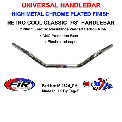 RETRO COOL CLASSIC 7/8'' HANDLEBAR, FITTMENT UNIVERSAL / METAL CHROME, / METAL CHROME PLATED FINISH