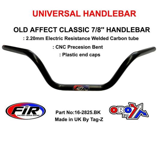 OLD STYLE CLASSIC 7/8'' HANDLEBAR, FITMENT UNIVERSAL / MATT BLACK