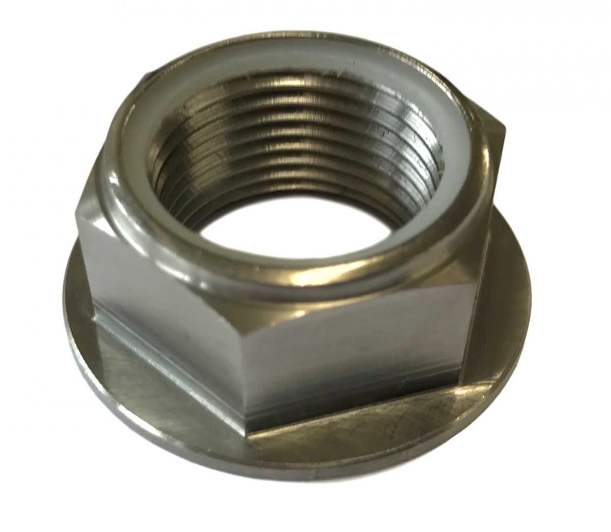 HONDA REAR SPINDLE NUT M22x1.5, TITANIUM GRADE 5 / OEM REF: 90305-KZ4-J20