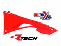 AIRBOX COVER 17-20 CRF450R/RX NEON RED, RTECH R-FILCFCRFRF97