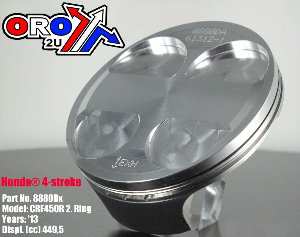 PISTON KIT 13-14 CRF450 13:8, WOSSNER 8881DB 96.00mm, HIGH COMPRESSSION 13.8:1