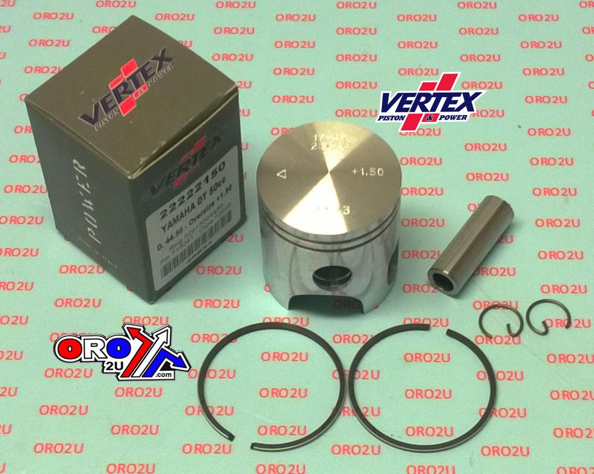 PISTON KIT VERTEX 45.00 YAMAHA DT50 65cc, VERTEX 22222200 OS +2.00