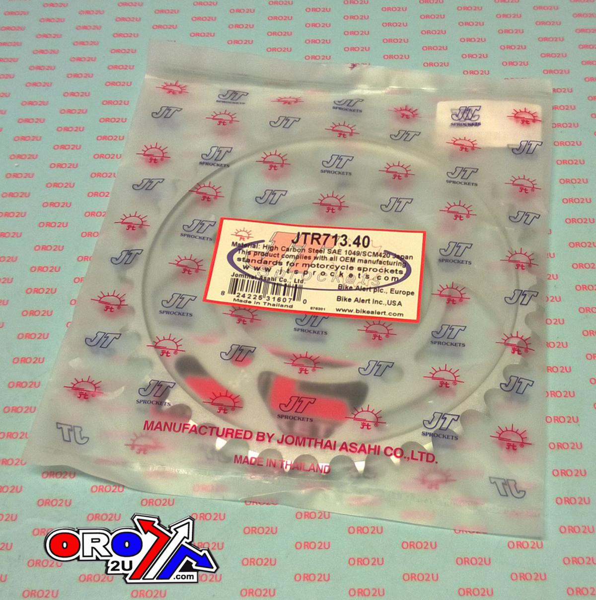 REAR SPROCKET JTR713.40 STEEL, ROAD