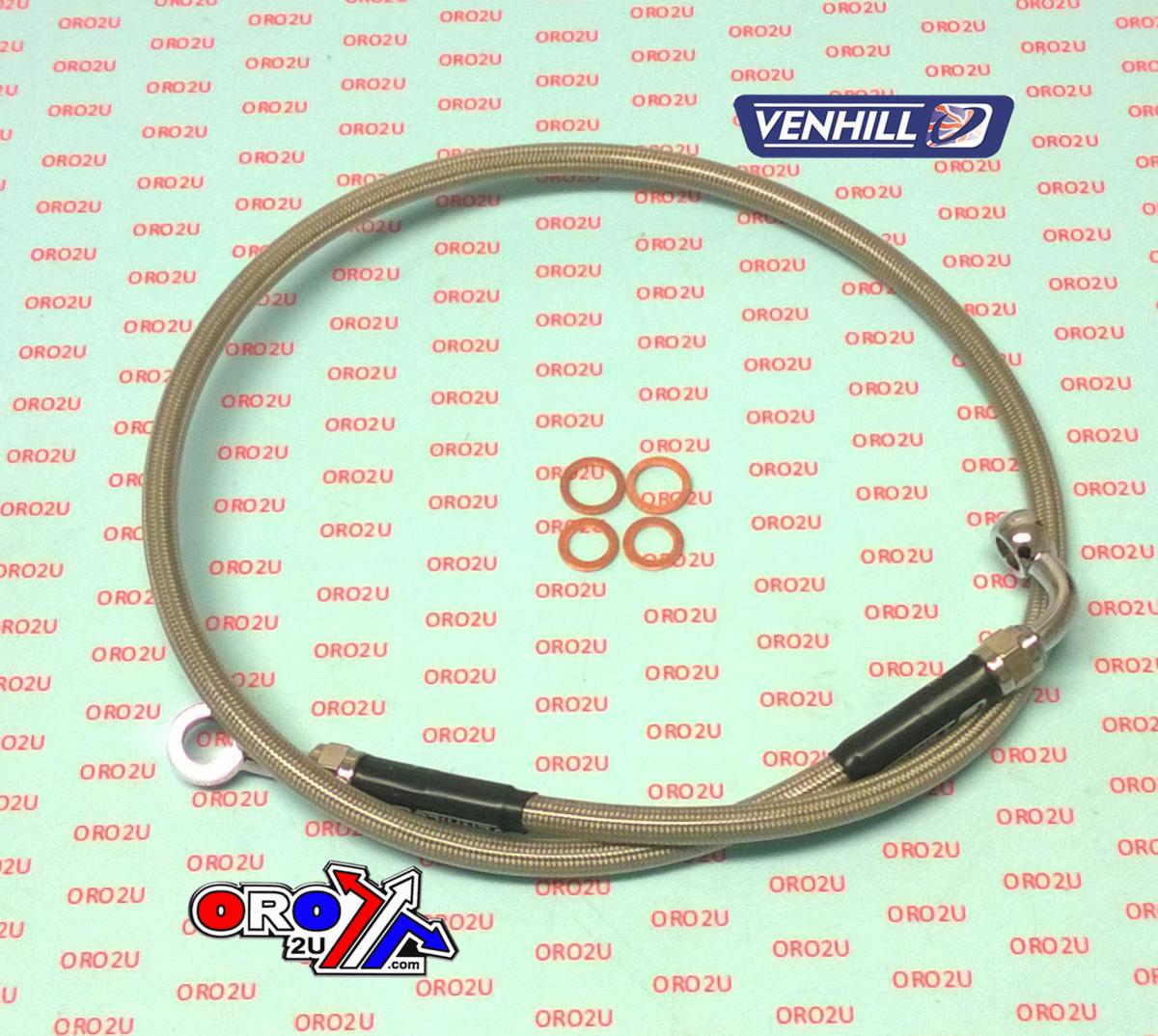 HOSE REAR BRAKE SILVER / BLK BETA, VENHILL B05-2-005/P-CL, BETA EVO 2T ...