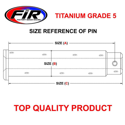 TITANIUM GR5 PEG PIN SET KAWASAKI, 92043-0074 / 42.00mm / FOOT PEG, / 9204-31372