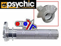 THROTTLE TUBE / WITH BEARING, PSYCHIC MX-08681SL SILVER 51502010200, ALUMINIUM CNC BILLET 2-STROKE