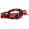 RNR HYBRID WILD RD/BK FULLY LOADED ROLL OFF, WILD RED & BLACK GOGGLE, GH365, ROLL & TEAR OFF