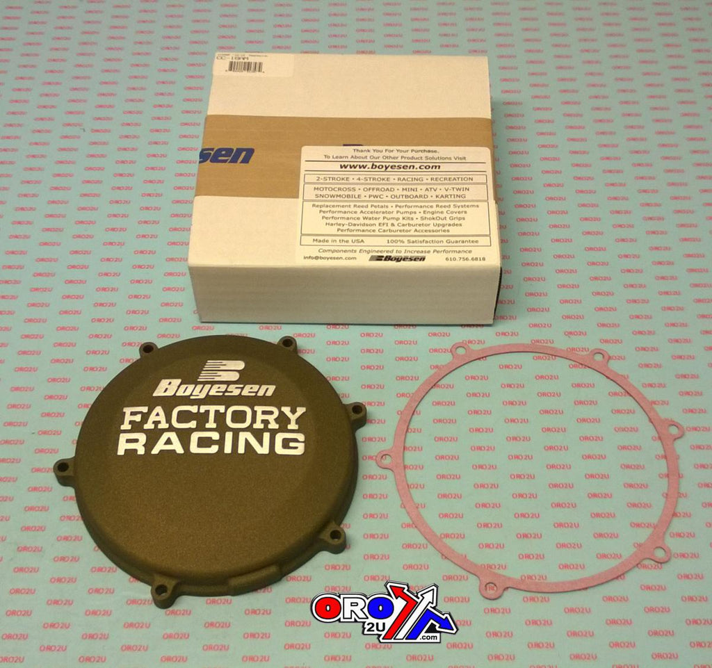 CLUTCH COVER 17-21 KTM 250 SX XC, BOYESEN CC-42CB, BLACK