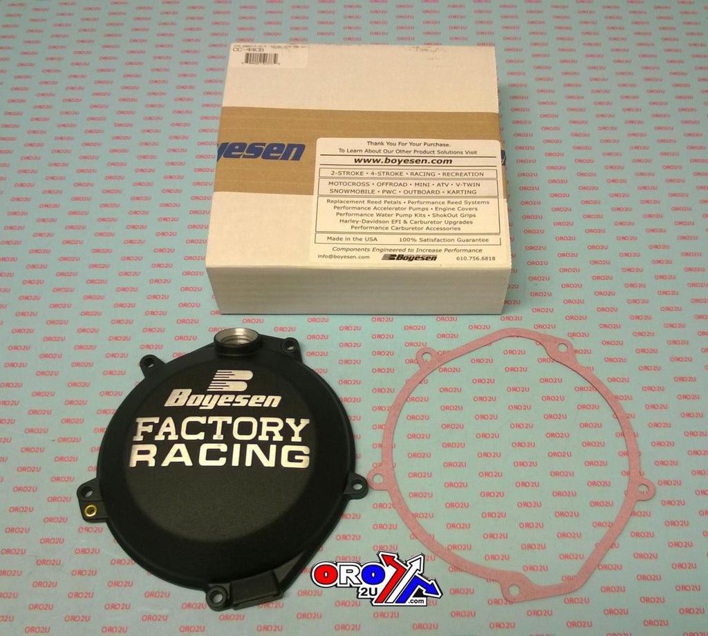 CLUTCH COVER 16-21 KTM 250 SX-F, BOYESEN CC-44CB, BLACK