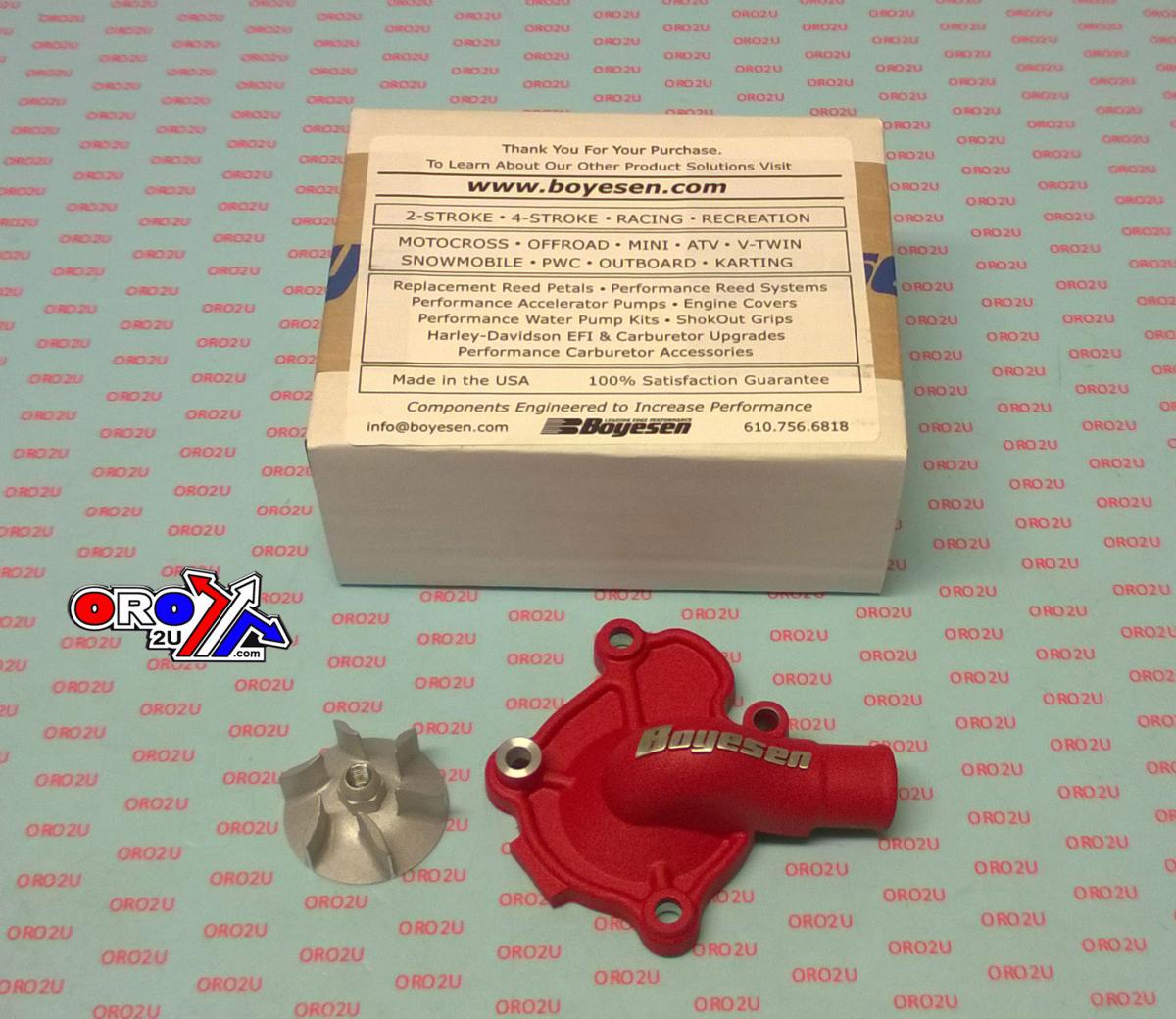 WATER PUMP COVER 10-17 CRF250R, SUPERCOOLER BOYESEN WPK-07AR, RED