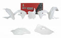 PLASTIC KIT/5 2019-23 KX450F WHITE, RTECH R-KITKXF-BN0-599
