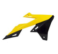 RADIATOR SCOOPS 18-25 RM-Z450, 2019-25 RM-Z250, RTECH OEM R-CVRMZGINR18
