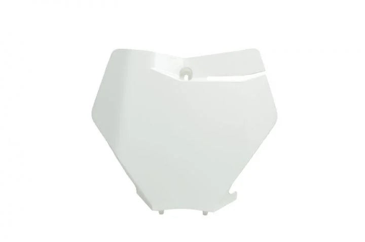 FRONT NUMBER PLATE 2019-22 KTM SX/SX-F, WHITE, RTECH R-TBKTMBN0019