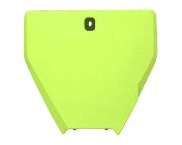 FRONT PLATE 16-18 HUSKY TC-FC, NEON YELLOW, RTECH R-TBHSQGF0016