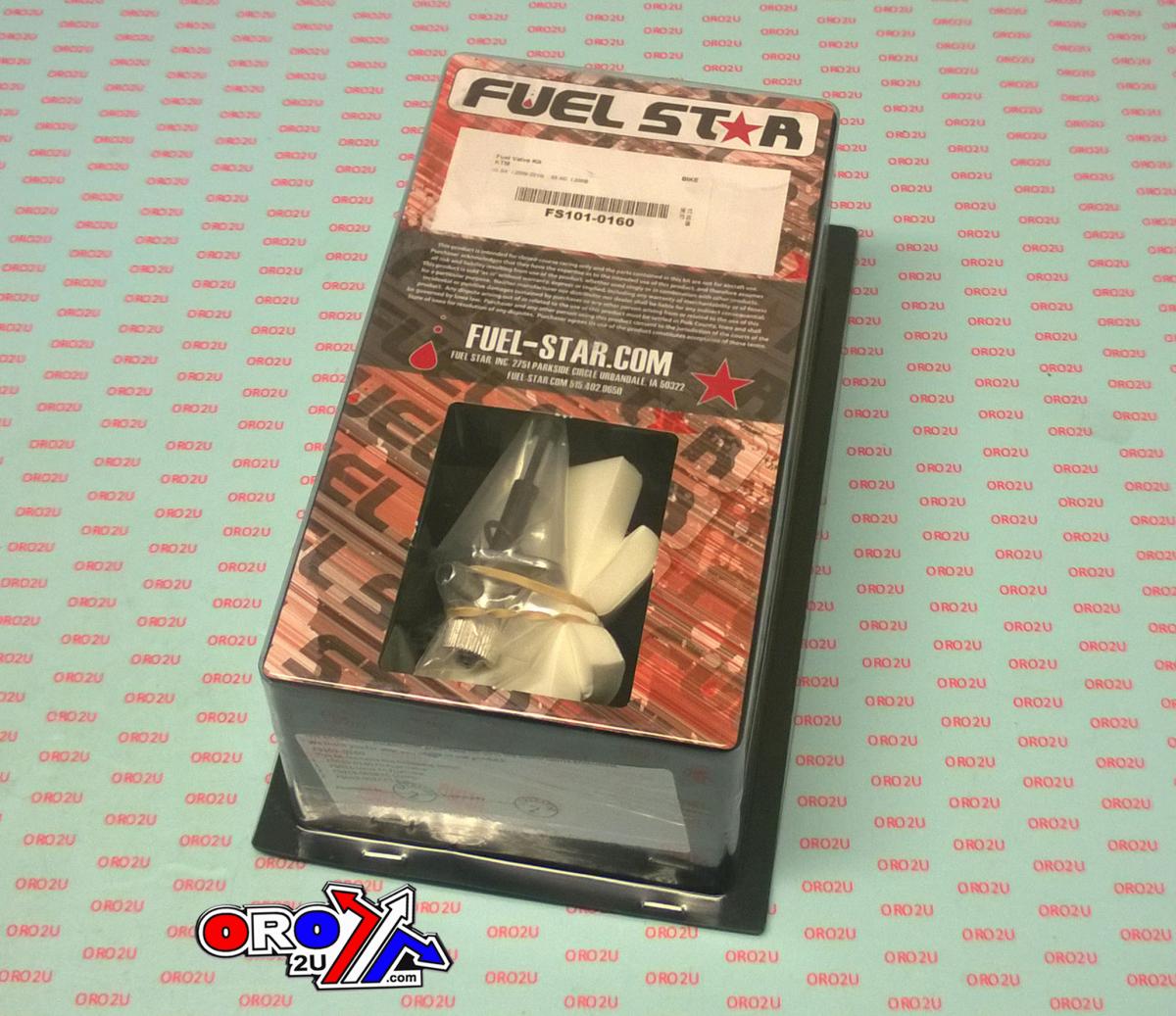 FUEL VALVE KIT KTM 65 09-15, Fuel Star FS101-0160 DIRT, TAPE / PETCOCK / CLIPS / PIPES / BOLTS