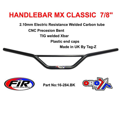 HANDLEBAR MX CLASSIC STREET, MATT BLACK / EMGO 23-92400