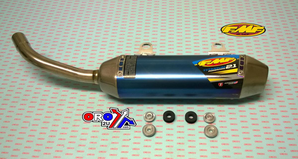 Titanium Powercore 2.1 Shorty Exhaust Silencer 17-19 KTM Husqvarna 250 300 - FMF 025214