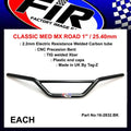 CLASSIC MED MX ROAD 1'' / 25.40mm, MATT BLACK / HANDLEBAR X BAR, ( SAMES AS 16-295 )
