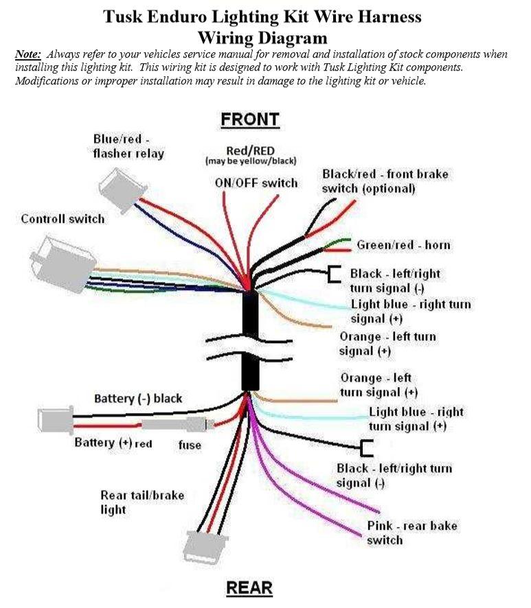 WIRING LOOM LIGHTS MOTORCYCLE, Wire harness