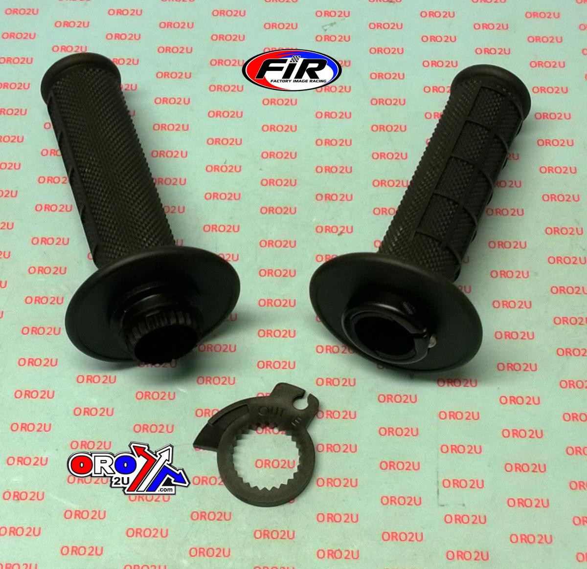 LOCK ON GRIP SET 50 65 KTM HUSQ, HALF WAFFLE SOFT BLACK, ODI STYLE, FIR -