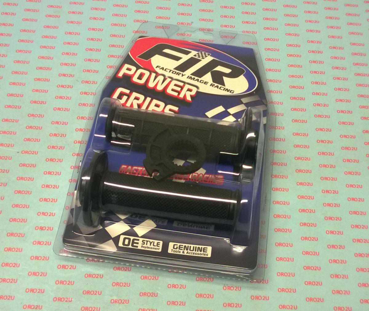 LOCK ON GRIP SET KX RM YZ, HALF WAFFLE SOFT BLACK, ODI STYLE, FIR -