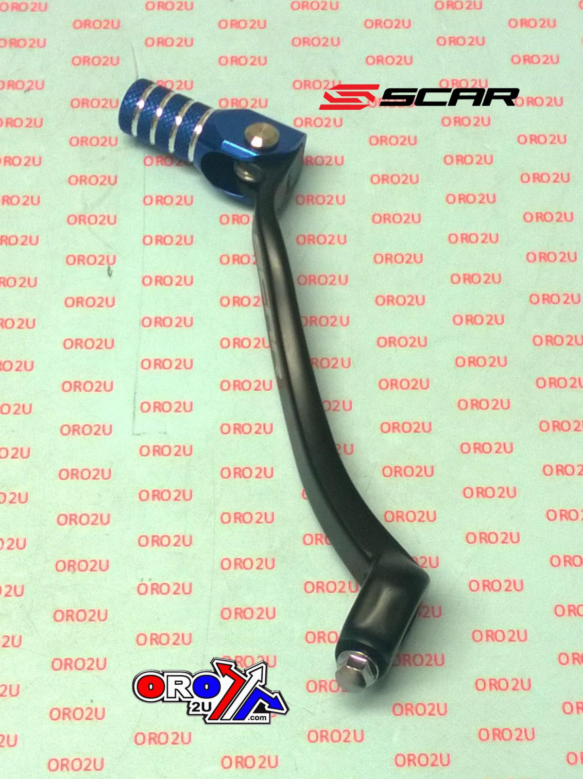 GEAR SHIFT LEVER BLUE 17-19 YAMAHA WR YZ F X 250 450 TIP FORGED ALUMINIUM SCAR GSL411
