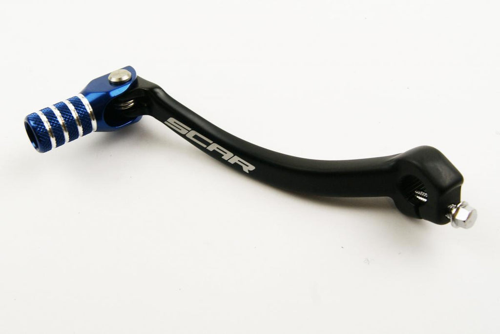 GEAR SHIFT LEVER BLACK BLUE 18-26 FANTIC YAMAHA XE XX WR YZ F FX 250 450 ALUMINIUM SCAR GSL413