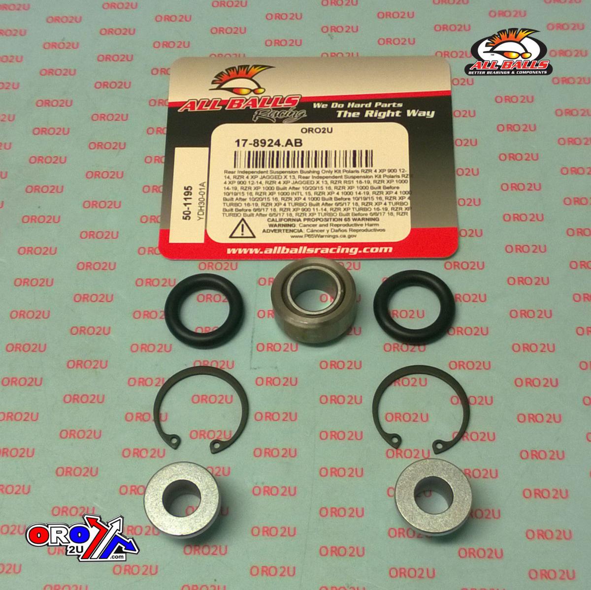 Rear Independent Suspension BUSH Kit POLARIS, ALLBALLS 50-1195 BUSHING ONLY KIT