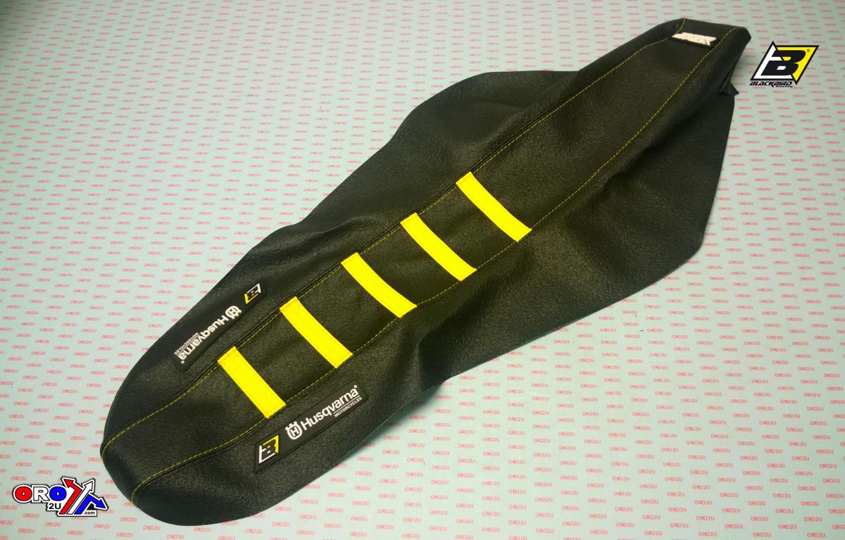 19-22 TC/FC 20-23 TE/FE HUSQVARNA ZEBRA SEAT COVER, BLACKBIRD 1624Z