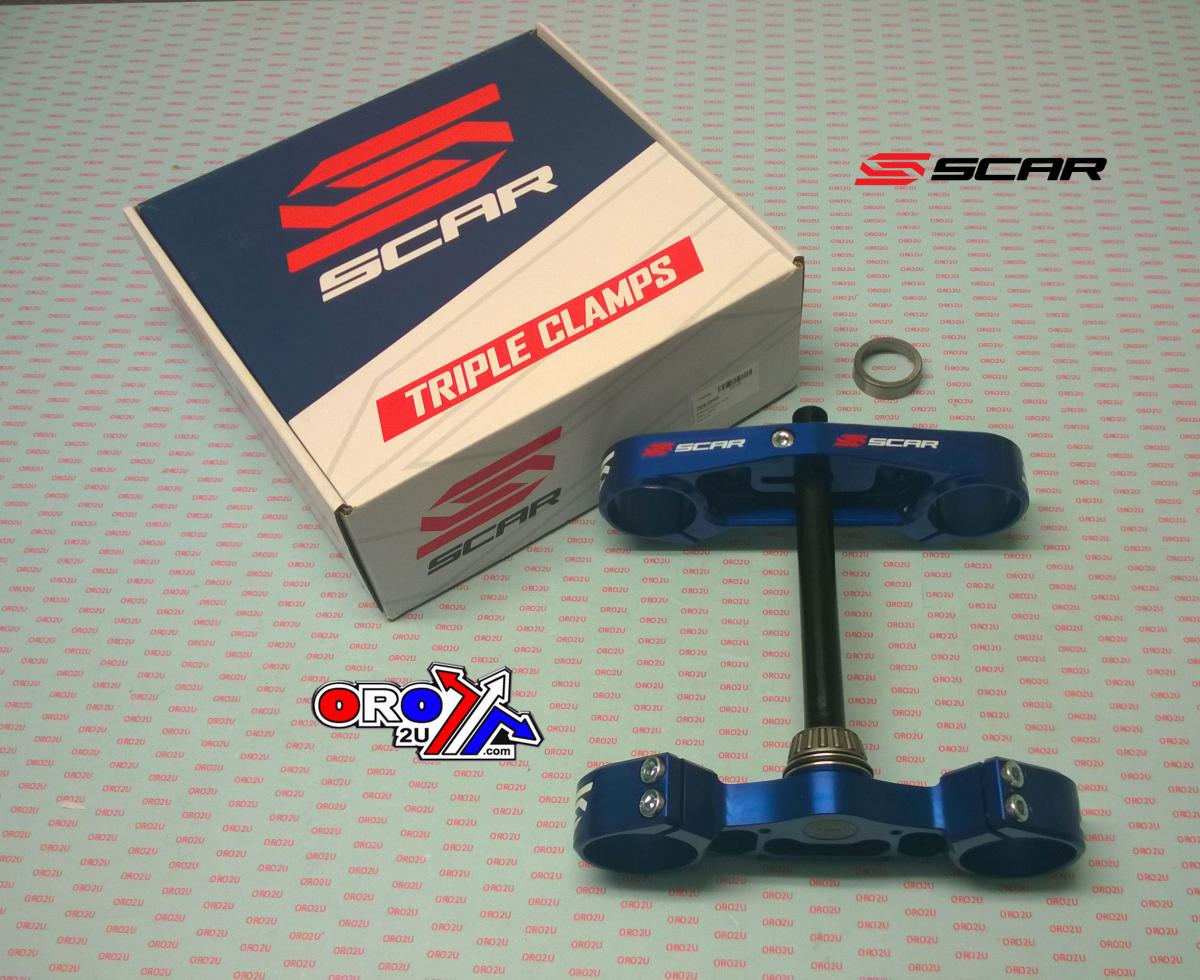 TRIPLE CLAMPS BLUE TC 85 16mm OFFSET SCAR S5416B