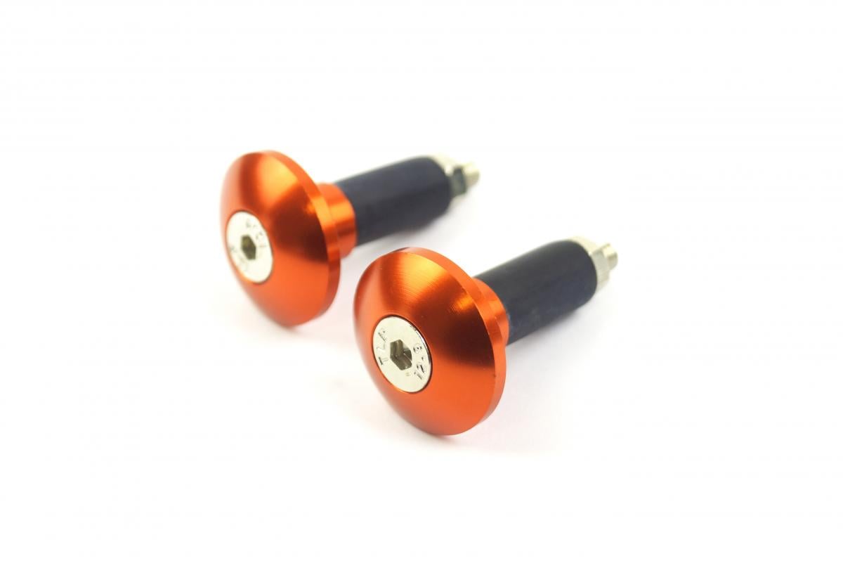 BAR ENDS 12mm ORANGE [SET-2]