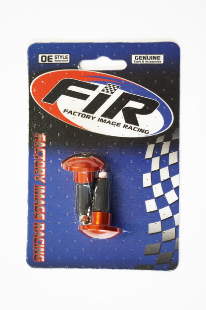 BAR ENDS 12mm ORANGE [SET-2]