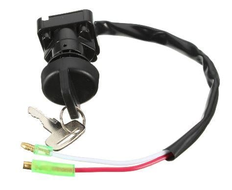SWITCH IGNITION 2-WIRE KLF300 88-05 2 Pos, KAWASAKI ATV 27005-1201 AT-01296, BAYOU, 27005-1132, 27005-1159 27005-1132 27005-1159 27005-1186 27005-1201 710000075