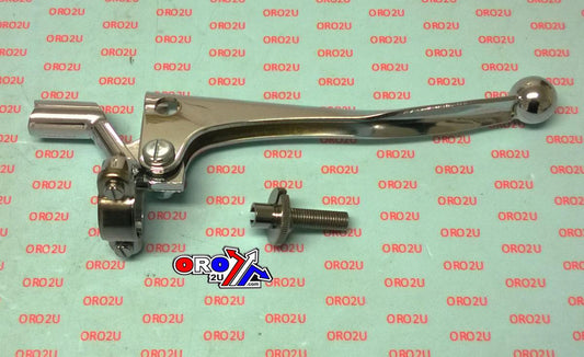 LEVER BRAKE ASSY STEEL 1, CHROME WITH BALL END CLASSIC